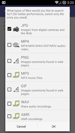 DiskDigger photo/file recovery screenshot 7