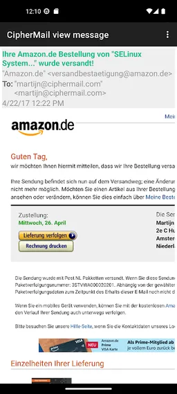 CipherMail Email Encryption screenshot 7