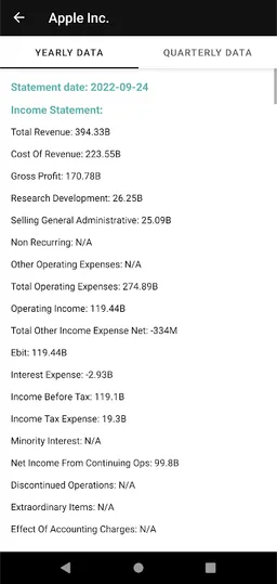 Value Investor Return Ratios screenshot 10