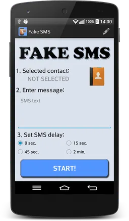 FAKE SMS message screenshot 2