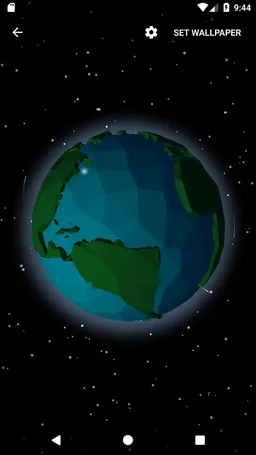 Low Poly Earth Live Wallpaper screenshot 2
