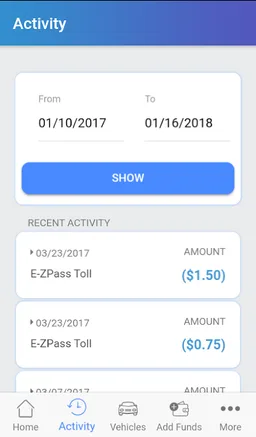 EZ Tolls MD screenshot 2