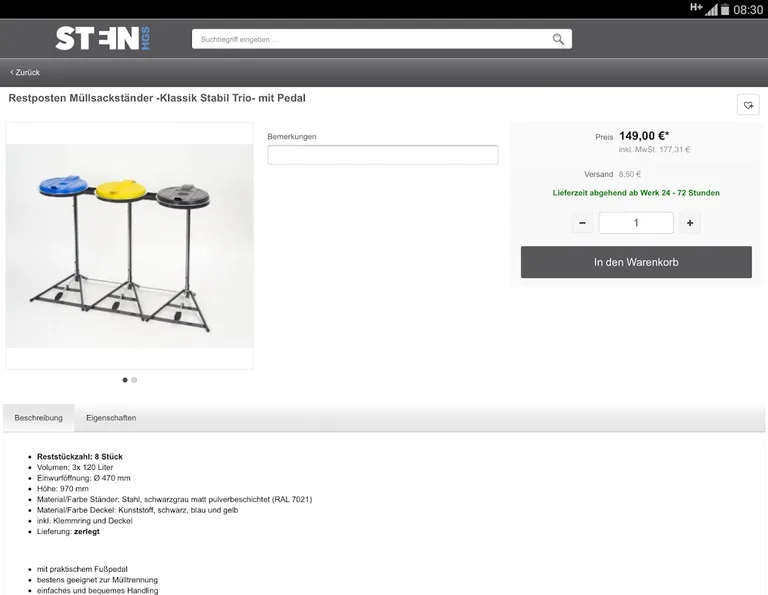 STEIN HGS GmbH screenshot 6