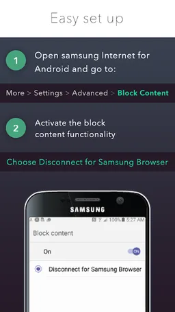 Disconnect for Samsung Internet Browser screenshot 2