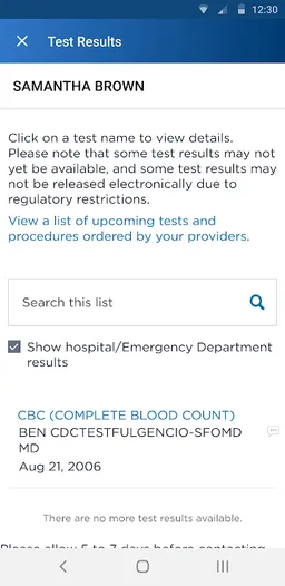 Kaiser Permanente screenshot 8