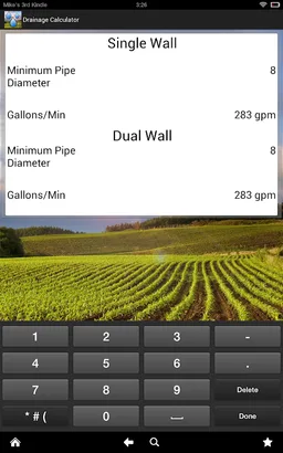 Drainage Tile Calculator screenshot 12