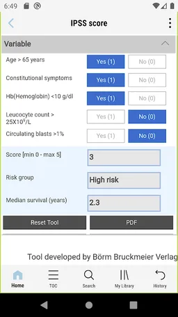 ESMO Interactive Guidelines screenshot 9