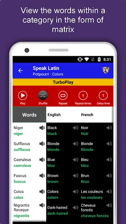 Learn Latin Language Offline screenshot 5