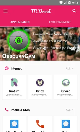 M-Droid screenshot 1