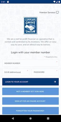 Commsave Credit Union screenshot 2