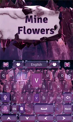 Mine Flowers Go Keyboard screenshot 6