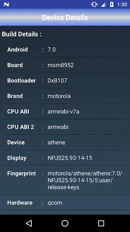 Device Details - Phone Information screenshot 9