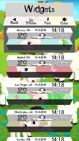 Clock Weather Little Lamb screenshot 2
