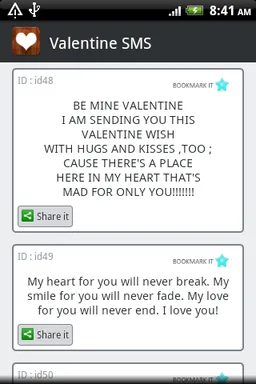 Love SMS Collection screenshot 5