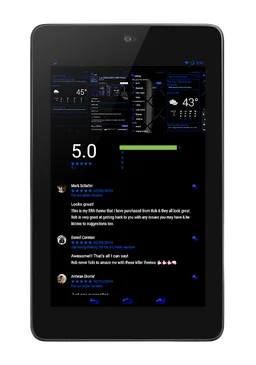 Free Blue Theme CM13 screenshot 9