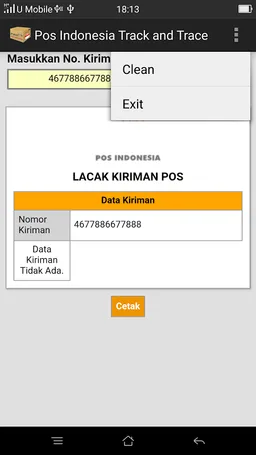 Pos Indonesia Track and Trace screenshot 3