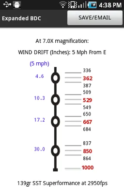 Nikon SpotOn Ballistic Match screenshot 2