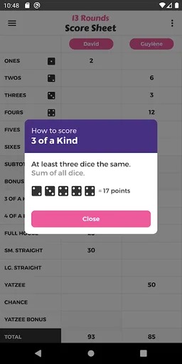 13 Rounds Score Sheet screenshot 5
