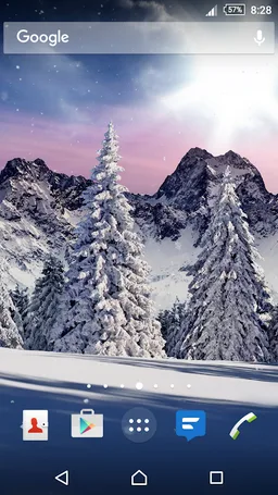 Christmas Snowfall Live Wallpaper FREE screenshot 3