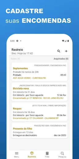 Rastreamento de Encomendas screenshot 3