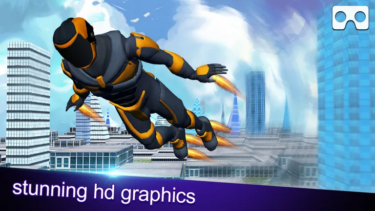VR Super Hero Flying simulator 2017 screenshot 5