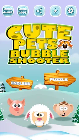 Cute Pets Bubble Shooter screenshot 1