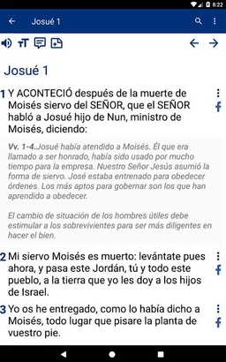 Biblia de estudio en español screenshot 6