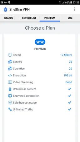Shellfire VPN screenshot 3
