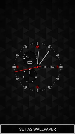 Cool Clock on Screen Wallpaper screenshot 1