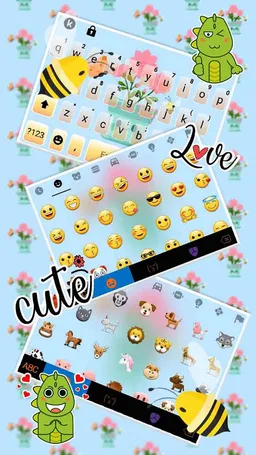 Cute Flower Pot Keyboard Theme screenshot 4
