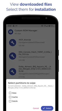 [ROOT] Custom ROM Manager screenshot 2