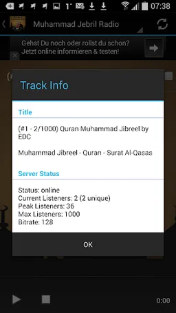 MP3 Quran Muhammad Jebril screenshot 5