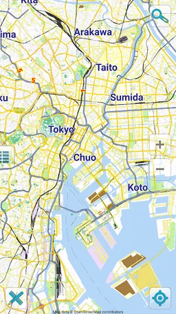 Map of Tokyo offline screenshot 1