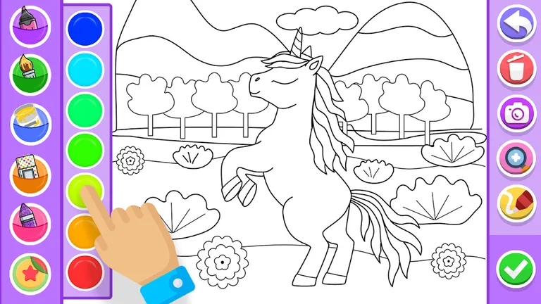 Unicorn Coloring Pages screenshot 1