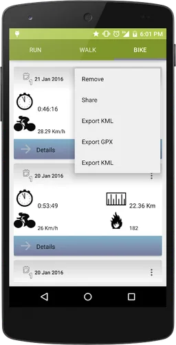Trainer Run, walk & bike screenshot 1