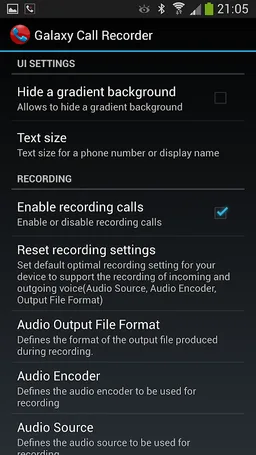 Galaxy Call Recorder screenshot 6