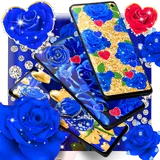 Blue golden rose wallpapers icon