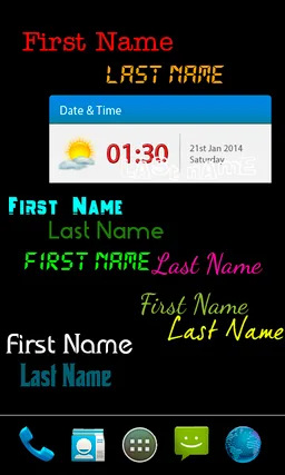 My name live wallpaper screenshot 2