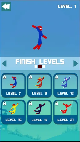 Superhero Hook: Stickman Swing screenshot 1