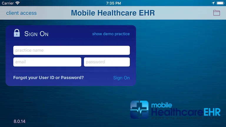 Mobile Healthcare EHR client p screenshot 2