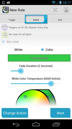 AutomateIt LIFX Plugin screenshot 3