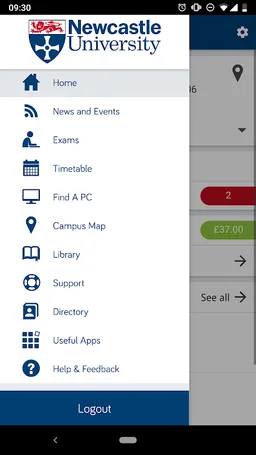 Newcastle University screenshot 1