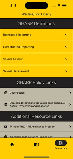 WeCare, Fort Liberty screenshot 2