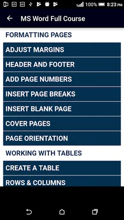 Learn MS Word (Basic & Advance) screenshot 4