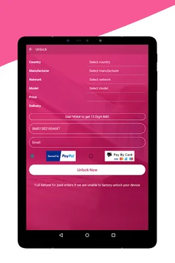 Free Unlock Network Code for LG SIM screenshot 1