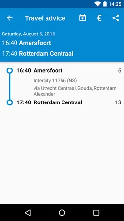 NL Train Navigator screenshot 3