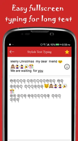 Stylish Text Typing (with Emoji keyboard) screenshot 4