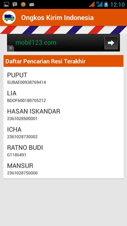 Ongkos Kirim Indonesia screenshot 7