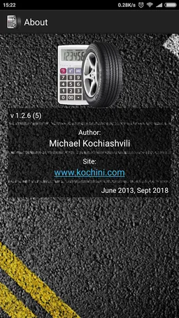 Tire calculator screenshot 4