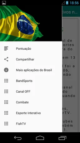 Canais de futebol do Brasil screenshot 1